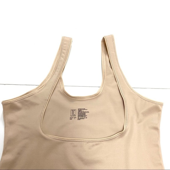 TC Fine Shape wear Intimates Firm Control Open-Bust Camisole Tank Nude Beige - Picture 3 of 10